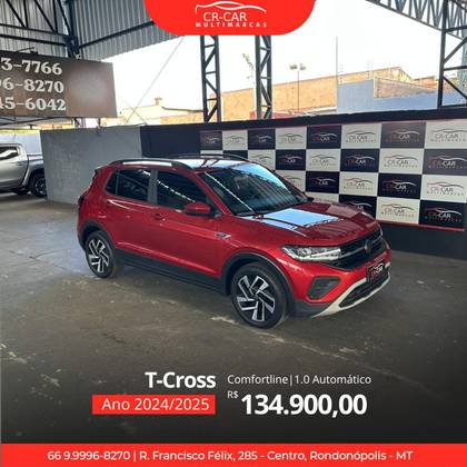VOLKSWAGEN T-CROSS 1.0 200 TSI TOTAL FLEX COMFORTLINE AUTOMÁTICO VOLKSWAGEN T-CROSS 1.0 200 TSI TOTAL FLEX COMFORTLINE AUTOMÁTICO